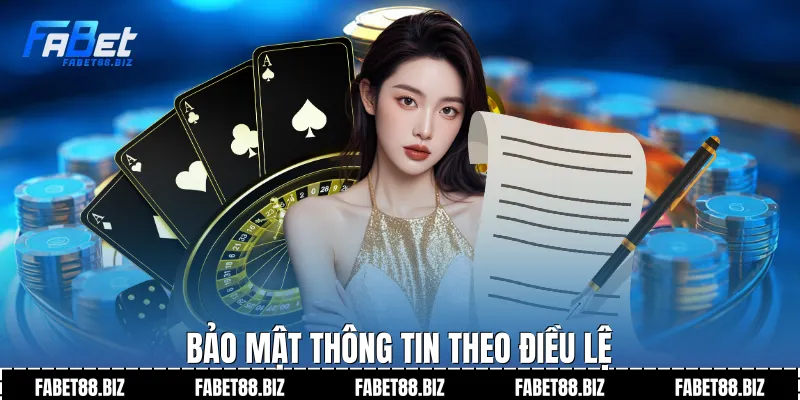 Bảo mật thông tin theo điều lệ