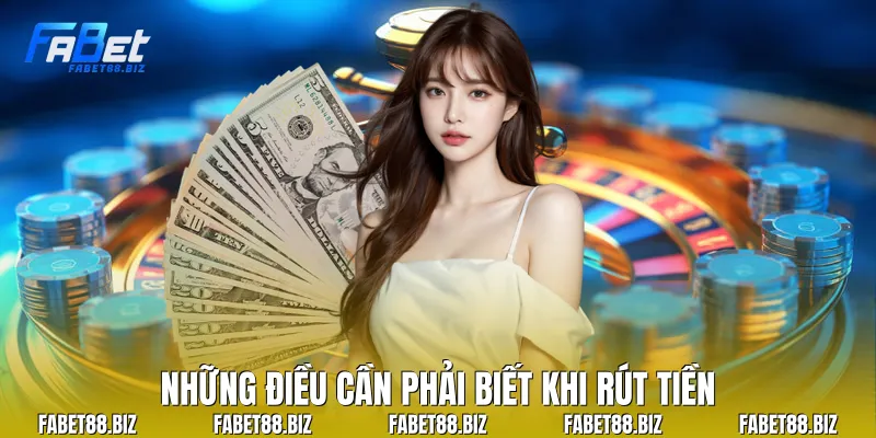 Những điều cần phải biết khi rút tiền